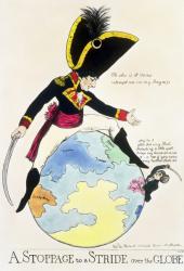 A Stoppage to a Stride over the Globe, 1803 (litho) | Obraz na stenu