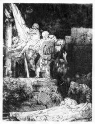The Descent from the Cross with a Torch, 1654 (etching) | Obraz na stenu