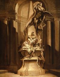 Monument to Mignard, c.1735 (oil on canvas) | Obraz na stenu