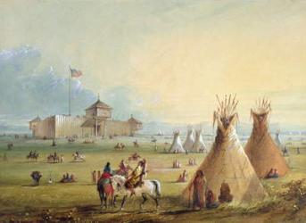 Fort Laramie, 1858-60 (w/c on paper) | Obraz na stenu