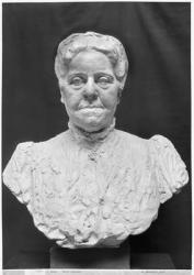 Bust of Madame Marie Laurent (terracotta) (b/w photo) | Obraz na stenu