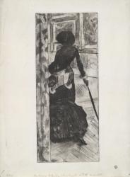 Au Louvre: La Peinture (Mary Cassatt), c.1879-80 (etching and aquatint) | Obraz na stenu