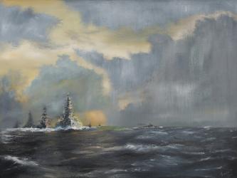 Japanese fleet in Pacific 1942, 2013, (oil on canvas) | Obraz na stenu