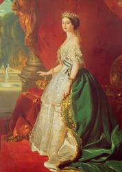 Empress Eugenie (1826-1920) after a portrait by Francois Xavier Winterhalter (1806-73) (oil on canvas) | Obraz na stenu