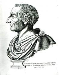 Portrait bust of Titus Livius known as Livy (59BC-17AD), 1622 (engraving) | Obraz na stenu