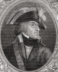 Pierre de Ruel (1752-1821) Marquis de Beurnonville, from 'Histoire de la Revolution Francaise' by Louis Blanc (1811-82) engraved by Pannemaker (b.1822) 1847-62 (litho) | Obraz na stenu