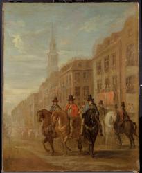 Restoration Procession of Charles II at Cheapside, c.1745 (oil on canvas) | Obraz na stenu