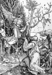 Joachim and the Angel from the 'Life of the Virgin' series, pub. 1511 (woodcut) | Obraz na stenu