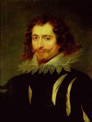Portrait of George Villiers (1592-1628) 1st Duke of Buckingham (oil on canvas) (see also 79537) | Obraz na stenu