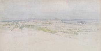 A Distant View of Edinburgh, 1809 (w/c over graphite on paper) | Obraz na stenu