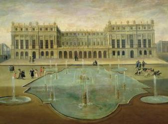 Chateau de Versailles from the Garden Side, before 1678 (oil on canvas) | Obraz na stenu