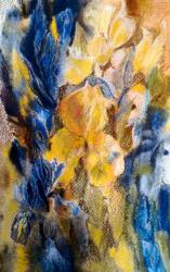 gold and blue iris | Obraz na stenu