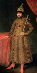 Portrait of Tsar Michael III Fyodorovich (1596-1645), 1728 (oil on canvas) | Obraz na stenu