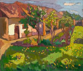 Garden in May, 2012 (oil on board) | Obraz na stenu