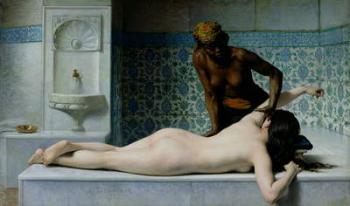 The Massage, 1883 (oil on canvas) | Obraz na stenu