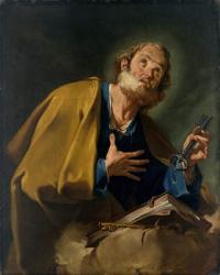 St. Peter (oil on canvas) | Obraz na stenu