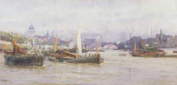 Shipping on the Thames | Obraz na stenu