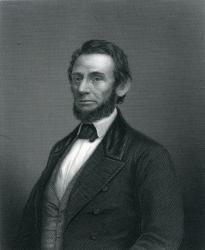 Abraham Lincoln, engraved by H. C. Balding, 19th Century (engraving) | Obraz na stenu