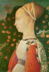 Portrait of Ginevra d'Este, c.1436-38 (wood panel) | Obraz na stenu