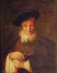 Portrait of an Old Man (oil on canvas) | Obraz na stenu