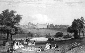 Hallingbury Place, Essex, engraved by Henry Wallis, 1832 (engraving) | Obraz na stenu