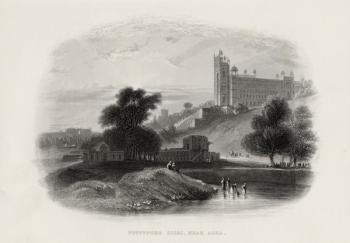 Futtypore Sicri near Agra, India (engraving) | Obraz na stenu