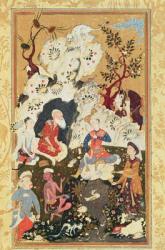 Prince visiting an Ascetic, from 'The Book of Love', Safavid Dynasty (gouache on paper) | Obraz na stenu