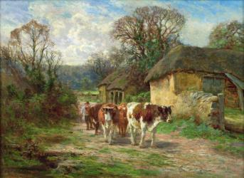 By the Barn (oil on canvas) | Obraz na stenu