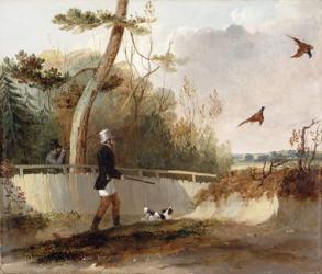 Pheasant Shooting (oil on canvas) | Obraz na stenu
