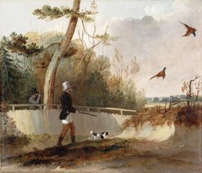 Pheasant Shooting (oil on canvas) | Obraz na stenu