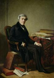Portrait of Jules Michelet (1798-1874) (oil on canvas) | Obraz na stenu
