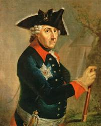 Frederick II the Great of Prussia, 1764 (oil on canvas) | Obraz na stenu
