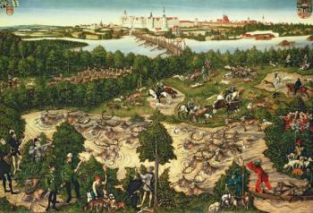 The Stag Hunt of Elector John Frederick the "Magnanimous", 1544 | Obraz na stenu