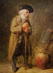 The Old Beggar (oil on canvas) | Obraz na stenu
