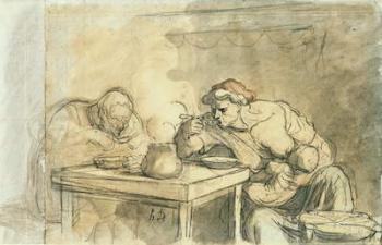 The Soup, c.1862-65 (pen & ink, w/c and pencil on paper) | Obraz na stenu