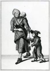 The London Beggar, Cries of London, c.1688 (engraving) | Obraz na stenu