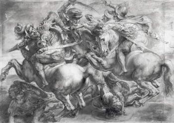 The Battle of Anghiari after Leonardo da Vinci (1452-1519) | Obraz na stenu