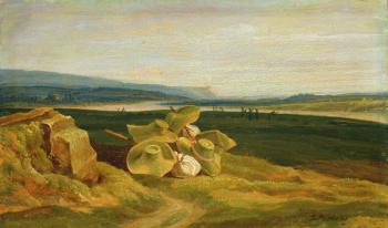 Landscape with Sun Hats, 1825 (oil on panel) | Obraz na stenu