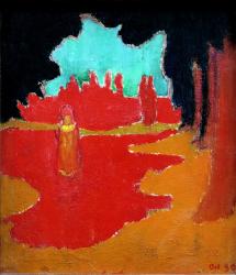 Sun-spots on the Terrace, 1890 (oil on card) | Obraz na stenu