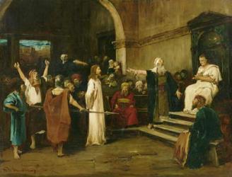 Christ Before Pilate, 1880 (oil on canvas) (study of 47889) | Obraz na stenu