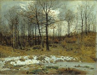 Last Snow at Weimar, 1889 (oil on canvas) | Obraz na stenu