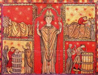 St. Nicholas of Bari (tempera on panel) | Obraz na stenu