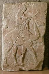 Slab with Dromedary Rider, Tell Halaf, Northern Syria (limestone with red paint) | Obraz na stenu