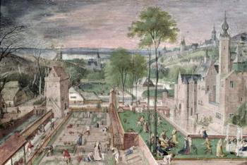 Spring in the Castle Garden, 1584 (gouache on paper on board) | Obraz na stenu