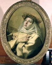 St. Catherine of Siena (1347-80), c.1746 | Obraz na stenu