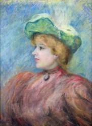 Portrait of Mademoiselle Dieterle (pastel on paper) | Obraz na stenu