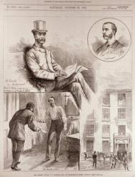 The Arrest of Mr. C.S. Parnell, MP, at Morrison's Hotel, Dublin, from 'The Illustrated London News', 22nd October 1881 (engraving) | Obraz na stenu