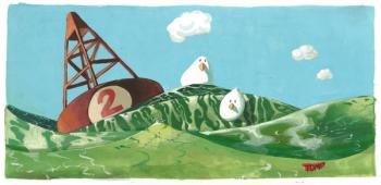 Birds Buoy Swell | Obraz na stenu