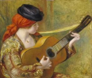 Young Spanish Woman with a Guitar, 1898 (oil on canvas) | Obraz na stenu