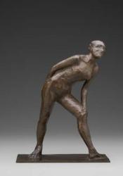 Dancer Rubbing Her Knee, known as Dancer in the Role of Harlequin (bronze) | Obraz na stenu